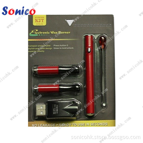Mini Electronic Cigarette (510-S) with Wax Vaporizer